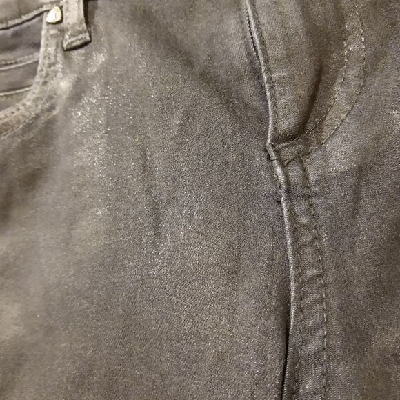 KUT From The Kloth Mia Toothpick Skinny Jeans Dark Blue Sheen 8P Mid Rise - Picture 3 of 6